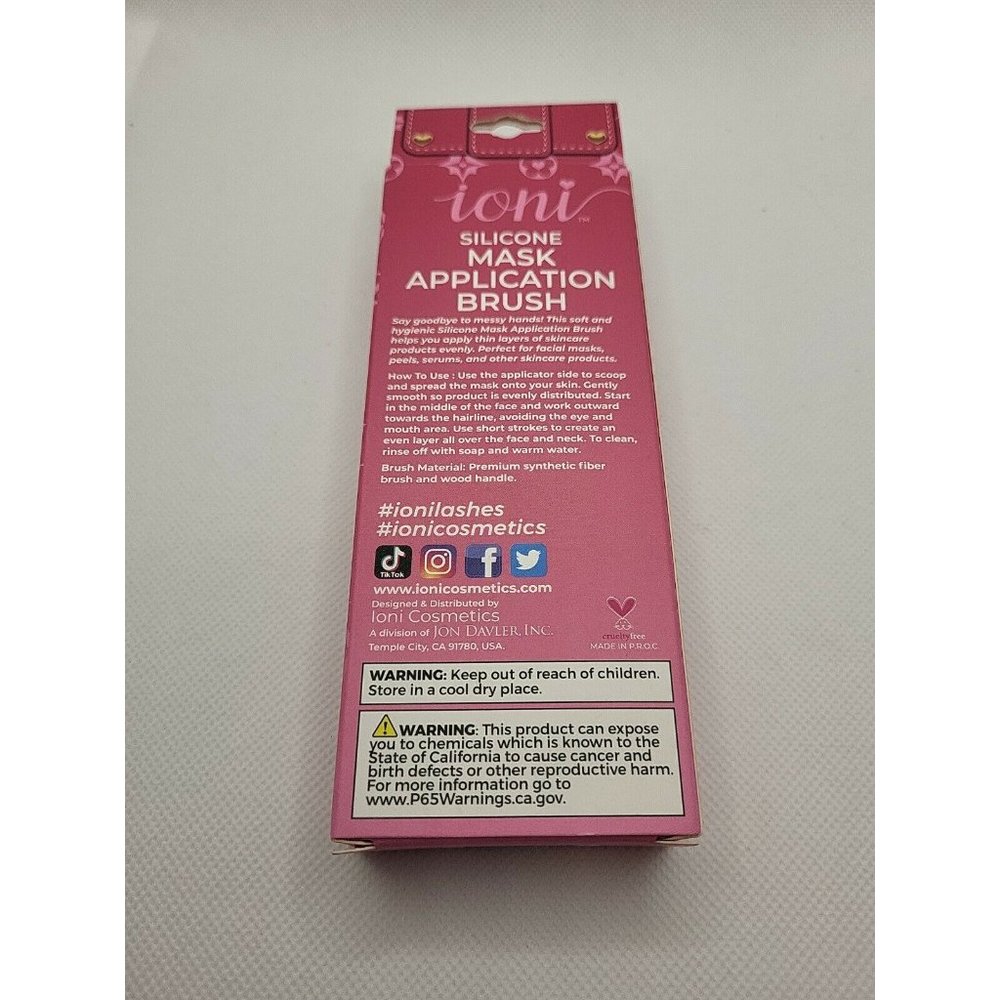 (Bundle 3/$20) Ioni Silicone Mask Application Brush With Makeup brush cleaner - Picture 5 of 6